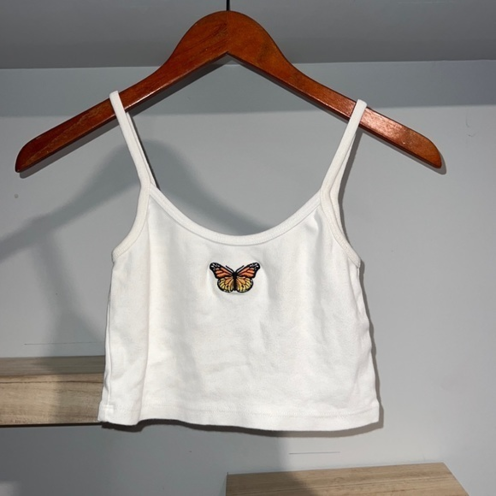 Brandy Melville skylar tank butterfly